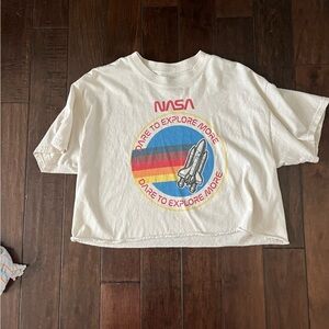 NASA baggy cropped tee